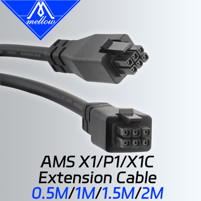 3D Printer Cable Chain - Mellow Premium 6-pins verlengkabel voor Bambu