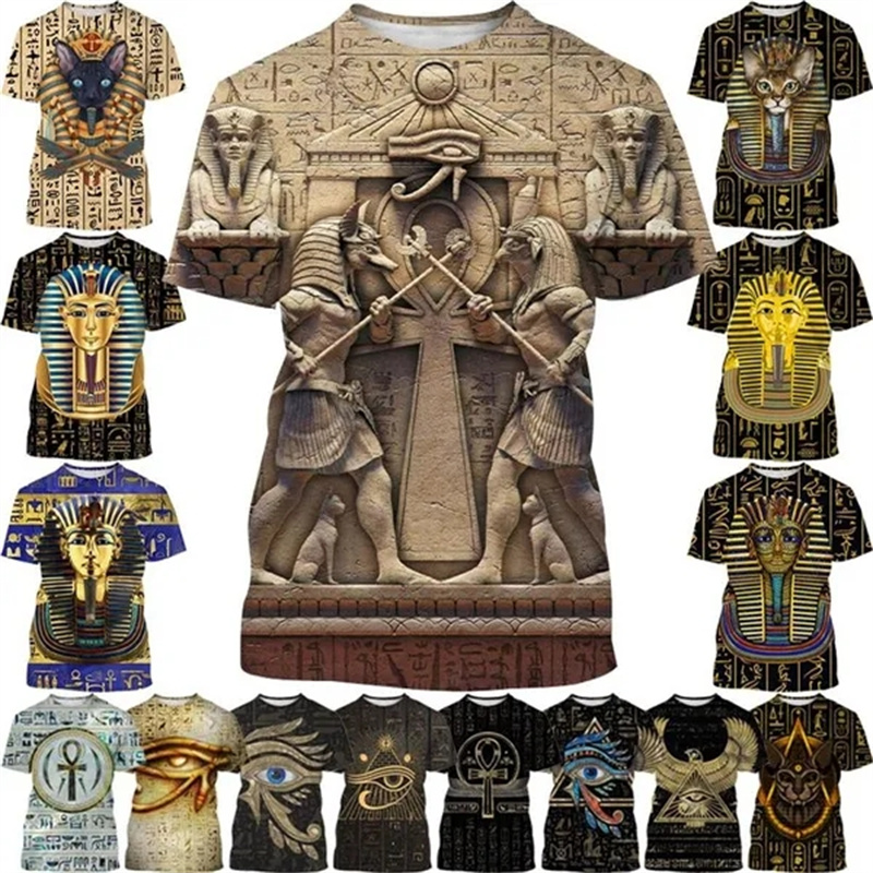 3D Printing Online - Zomer Nieuwe Farao 3d Print T-Shirt