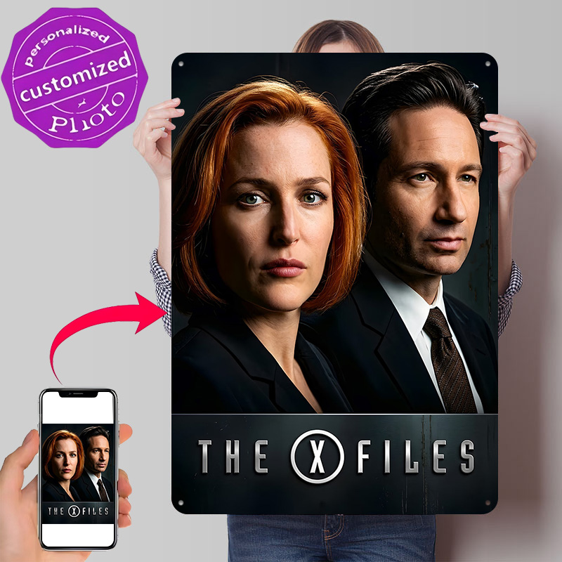 3D Printing File Free - De X-Files filmposter retro 3D geprinte