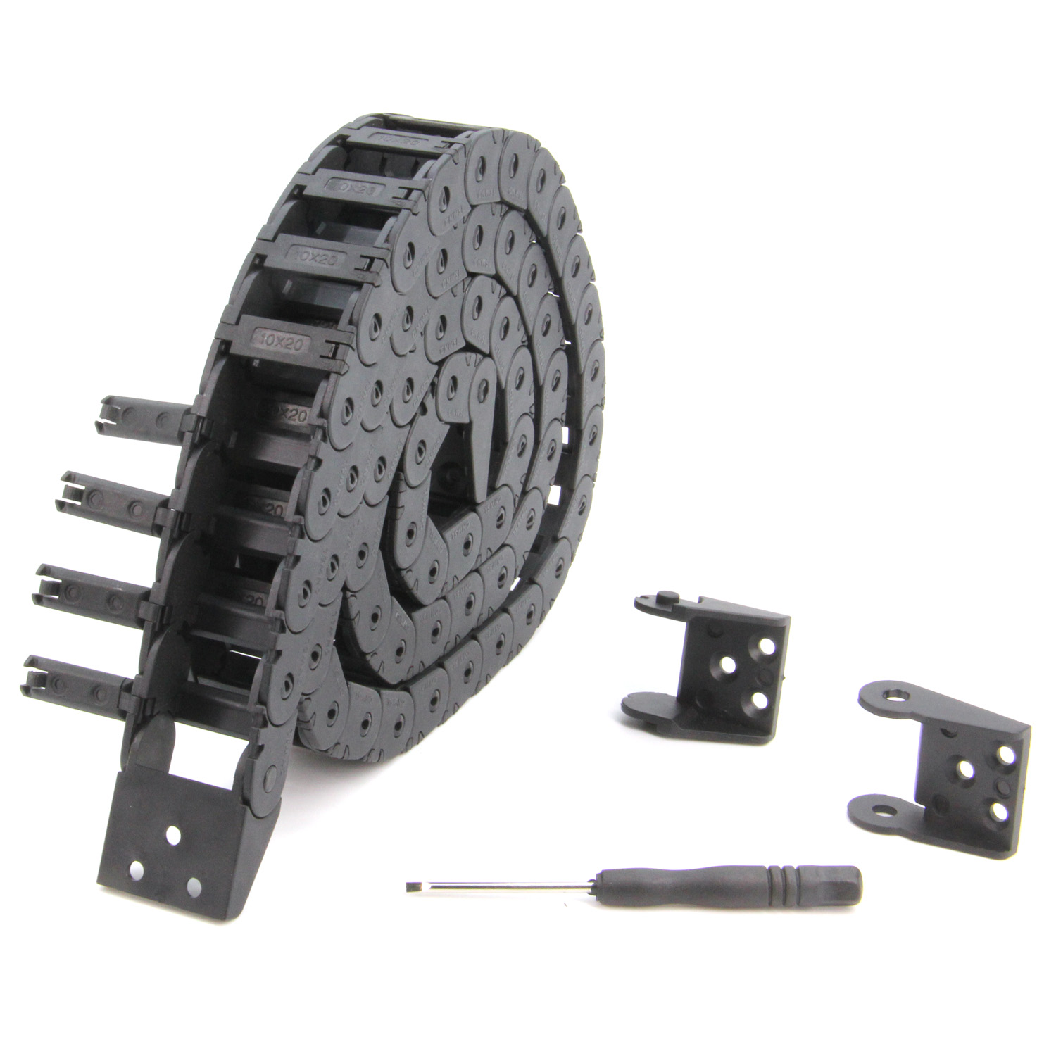 3D Printer Cable Chain - 10X20mm Drag Chain Lengte 1Meter Open