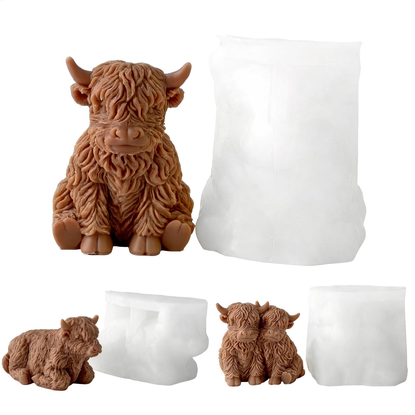 3D Printing Epoxy Resin - Highland Cow siliconen mal herbruikbare 3D