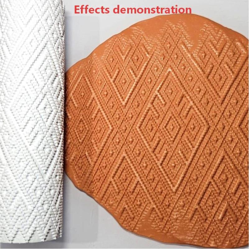 3D Printing Journal - 3D-geprinte traditionele patroon textuurroller, lichtgewicht kunstgereedschap