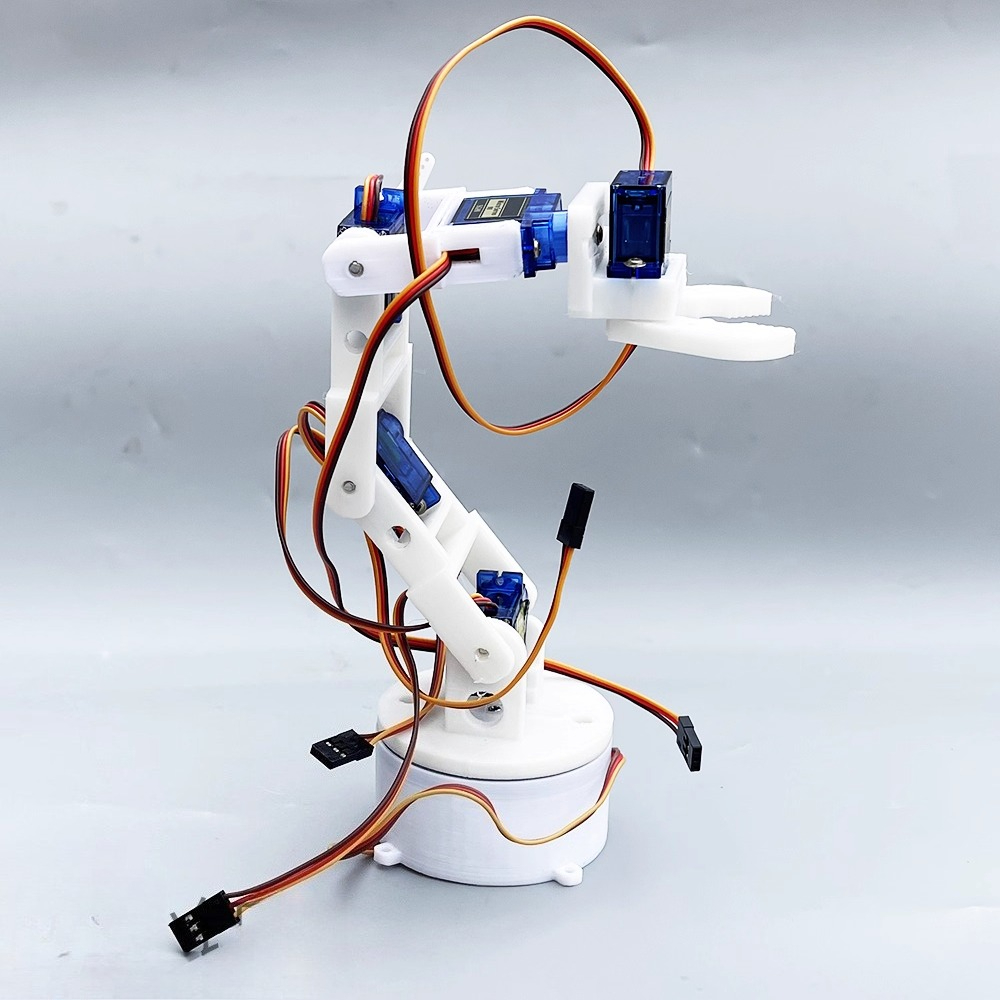 3D-geprinte witte zesassige ro - 3D Printing Robot Arm recensie en prijs