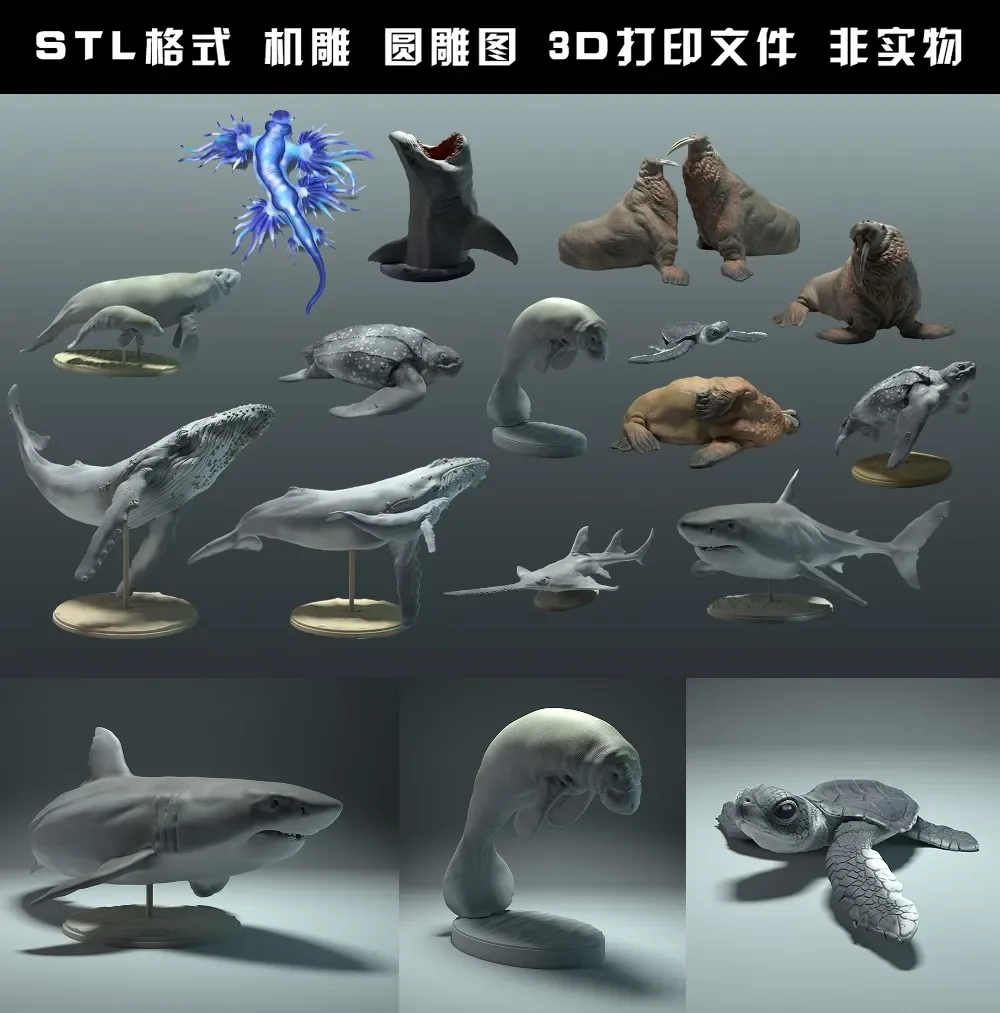 Dieren, Ijsbeer, Takin, Wolf,  - 3D Printing File Free recensie en prijs