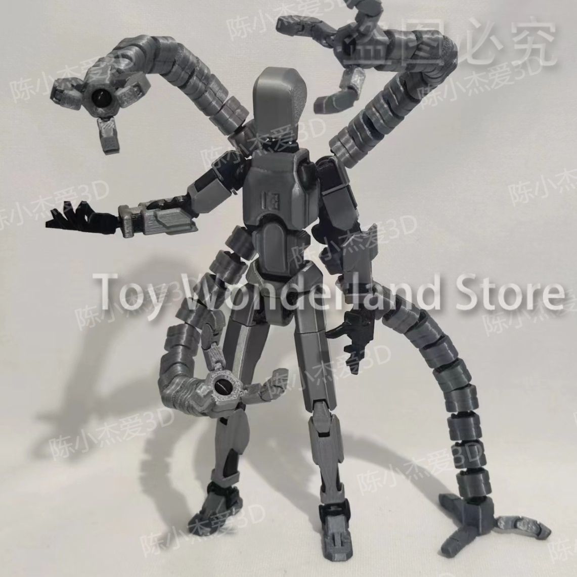 17Cm Zes Armen 3d Geprint Mann - 3D Printing Robot Arm recensie en prijs