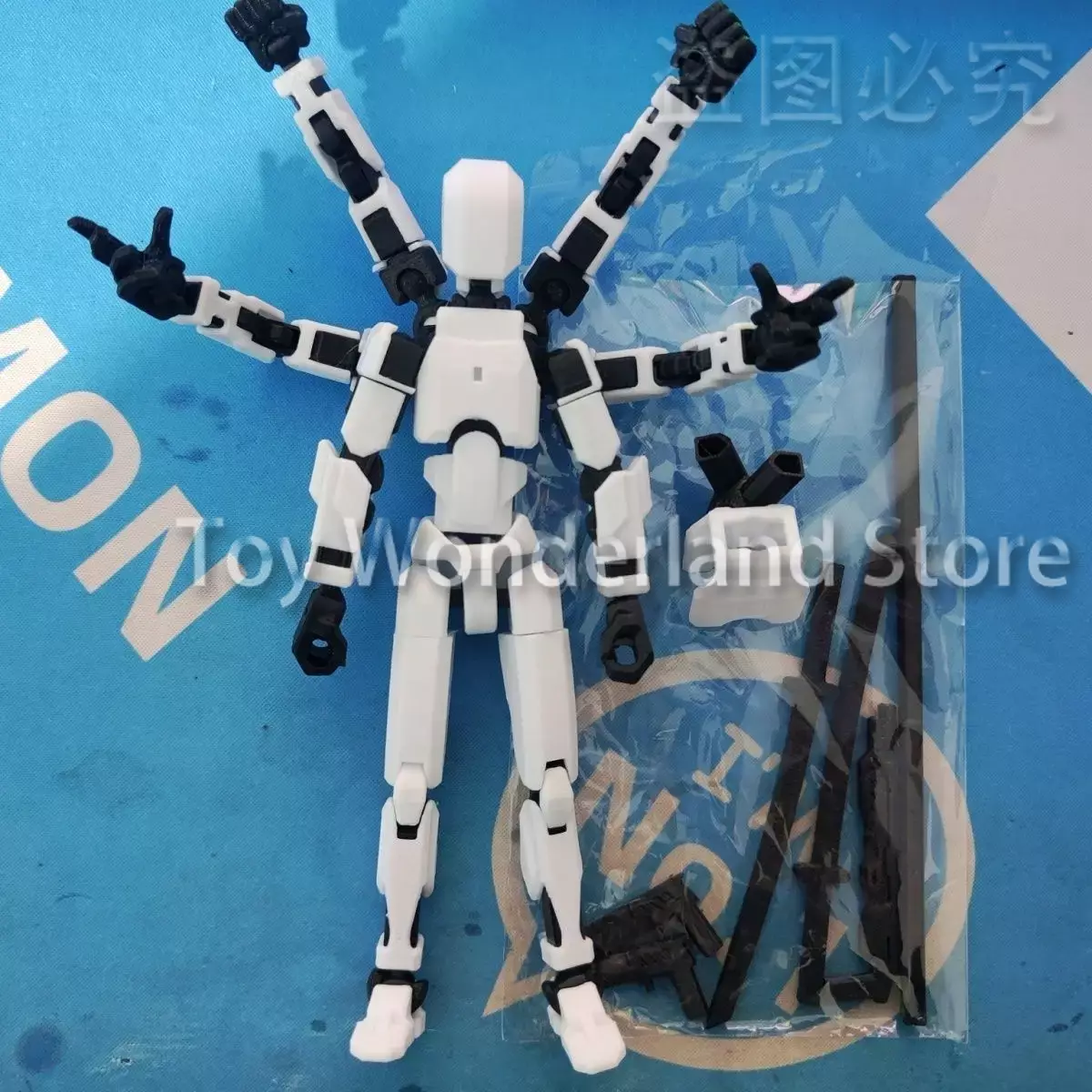 17Cm Zes Armen 3d Geprint Mann - 3D Printing Robot Arm recensie en prijs